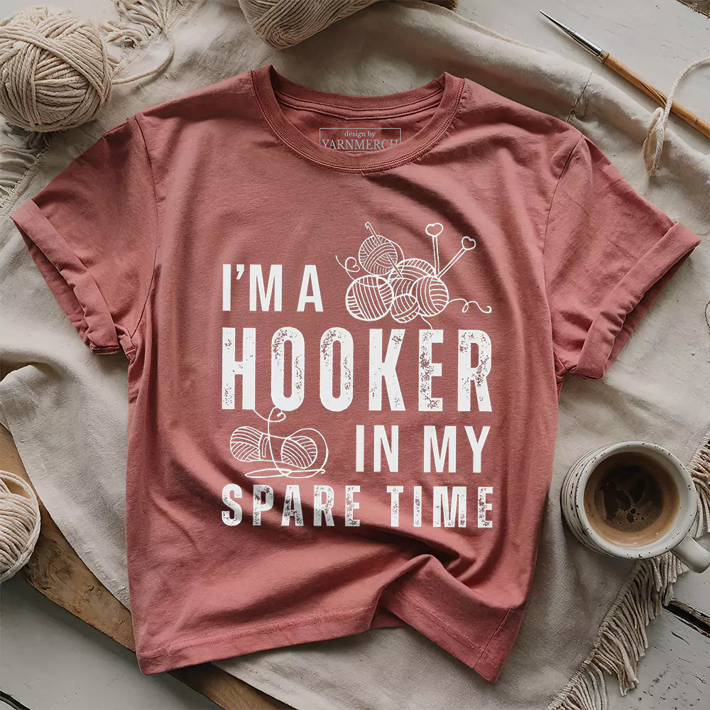 Part-time Hooker T-shirt - Prismatic Fiber Arts