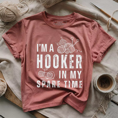 Part-time Hooker T-shirt - Prismatic Fiber Arts