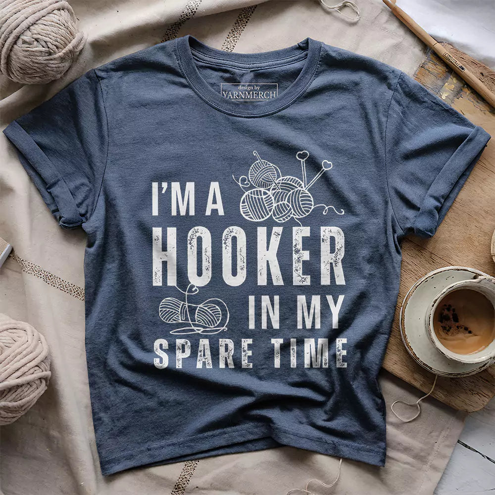 Part-time Hooker T-shirt - Prismatic Fiber Arts