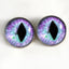 Pink and Blue Pastel Cat Dragon Sew-On Button Glass Eyes - Prismatic Fiber Arts