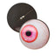 Side Glance Pink Albino Sew-On Button Glass Eyes - Prismatic Fiber Arts