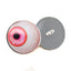 Side Glance Pink Albino Sew-On Button Glass Eyes - Prismatic Fiber Arts
