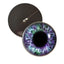 Purple and Green Human Inspired Sew-On Button Glass Eyes - Prismatic Fiber Arts