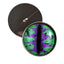 Purple and Teal Green Dragon Sew-On Button Glass Eyes - Prismatic Fiber Arts