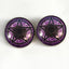 Purple Pentacle Witch Sew-On Button Glass Eyes - Prismatic Fiber Arts