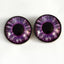 Purple Succubus Demon Sew-On Button Glass Eyes - Prismatic Fiber Arts