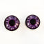 Purple Succubus Demon Sew-On Button Glass Eyes - Prismatic Fiber Arts