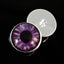 Purple Succubus Demon Sew-On Button Glass Eyes - Prismatic Fiber Arts
