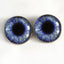 Purple and Yellow Fantasy Sew-On Button Glass Eyes - Prismatic Fiber Arts