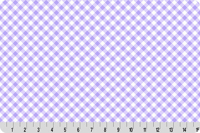 Barely Basics Gingham Quilting Cuddle Bellflower Fabric Per Yard - Prismatic Fiber Arts