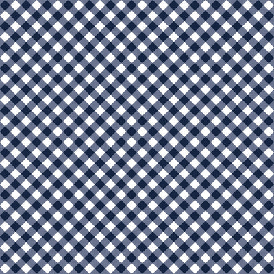 Barely Basics Gingham Quilting Cuddle Navy Fabric Per Yard - Prismatic Fiber Arts