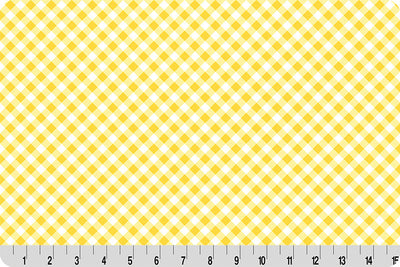Barely Basics Gingham Quilting Cuddle Sunshine Fabric Per Yard - Prismatic Fiber Arts