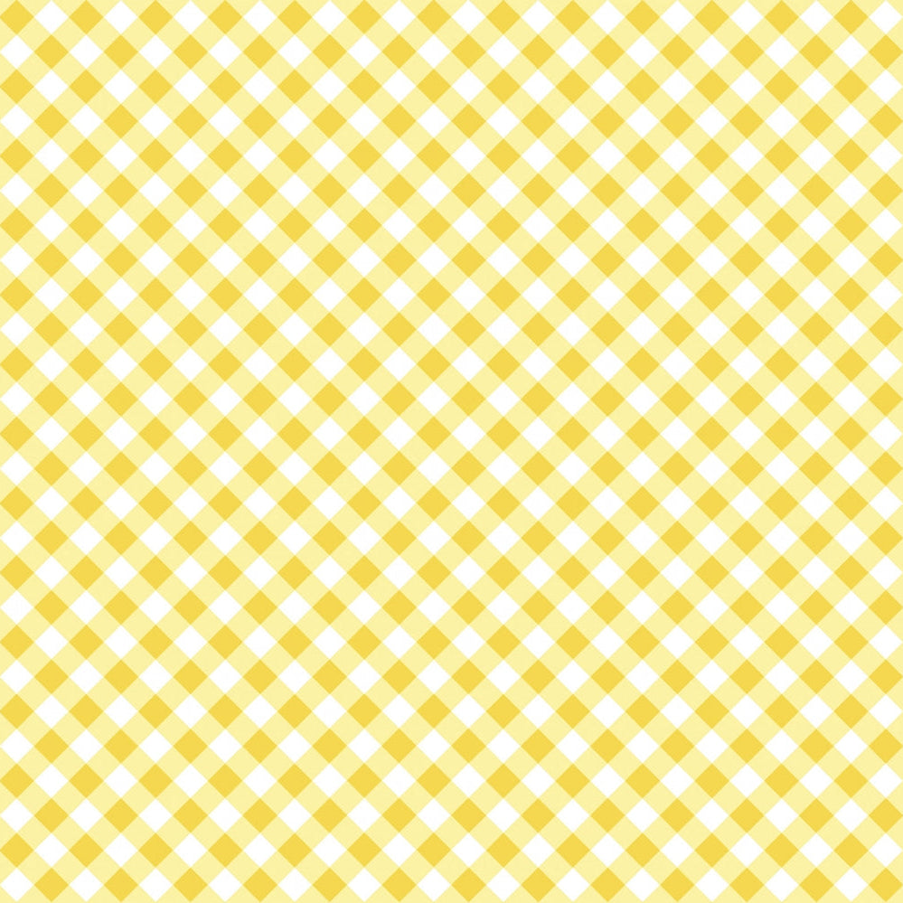 Barely Basics Gingham Quilting Cuddle Sunshine Fabric Per Yard - Prismatic Fiber Arts