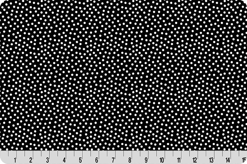Barely Basics Lots a Dots Quilting Cuddle Black Fabric Per Yard - Prismatic Fiber Arts