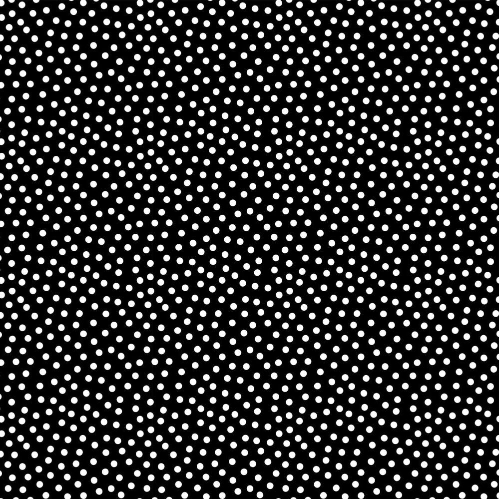 Barely Basics Lots a Dots Quilting Cuddle Black Fabric Per Yard - Prismatic Fiber Arts