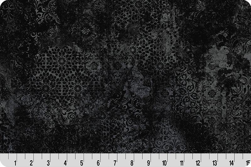 Barely Basics Stone Wash Quilting Cuddle Black Fabric Per Yard - Prismatic Fiber Arts