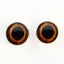Brown Rabbit Hare Sew-On Button Glass Eyes - Prismatic Fiber Arts