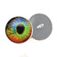 Rainbow Lizard Reptile Inspired Sew-On Button Glass Eyes - Prismatic Fiber Arts