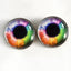 Rainbow Sew-On Button Glass Eyes - Prismatic Fiber Arts