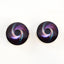 Rainbow Spiral Galaxy Sew-On Button Glass Eyes - Prismatic Fiber Arts