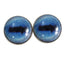 Blue Goat Sew-On Button Glass Eyes - Prismatic Fiber Arts