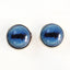 Blue Goat Sew-On Button Glass Eyes - Prismatic Fiber Arts
