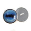 Blue Goat Sew-On Button Glass Eyes - Prismatic Fiber Arts