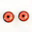 Red Albino Werewolf Sew-On Button Glass Eyes - Prismatic Fiber Arts