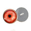 Red Albino Werewolf Sew-On Button Glass Eyes - Prismatic Fiber Arts