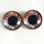 Red Black Fantasy Gothic Sew-On Button Glass Eyes - Prismatic Fiber Arts