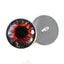 Red Demon Sew-On Button Glass Eyes - Prismatic Fiber Arts