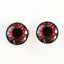 Red Demon Sew-On Button Glass Eyes - Prismatic Fiber Arts