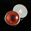 Redtail Red Fox Sew-On Button Glass Eyes - Prismatic Fiber Arts