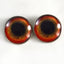Red Parrot Sew-On Button Glass Eyes - Prismatic Fiber Arts