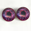 Red Viking Wolf Celtic Fenrir Sew-On Button Glass Eyes - Prismatic Fiber Arts