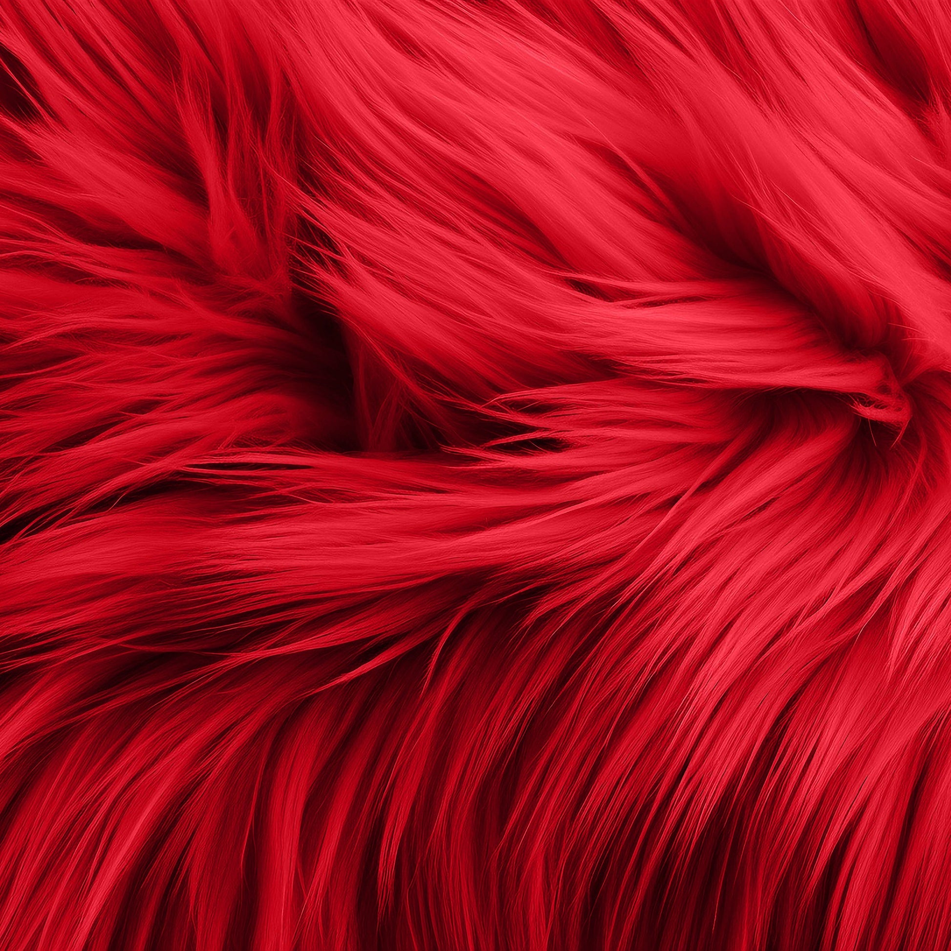 Round Shaggy Faux Fur Fabric - 48 inches Diameter - Circular Fluffy Faux Fur for Home Decor - Prismatic Fiber Arts