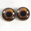 Redtail Hawk Sew-On Button Glass Eyes - Prismatic Fiber Arts