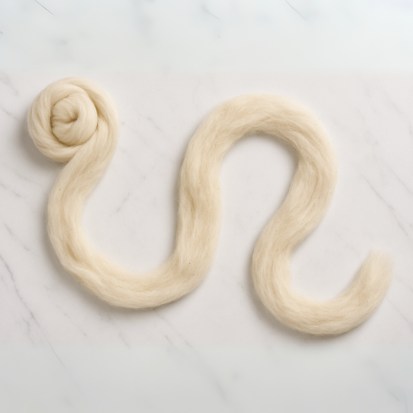 Merino Wool Carded Sliver | 19 Micron Undyed Wool - Prismatic Fiber Arts