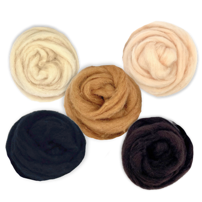 Animal Classics Carded Corriedale Wool Sliver Variety Pack - Prismatic Fiber Arts