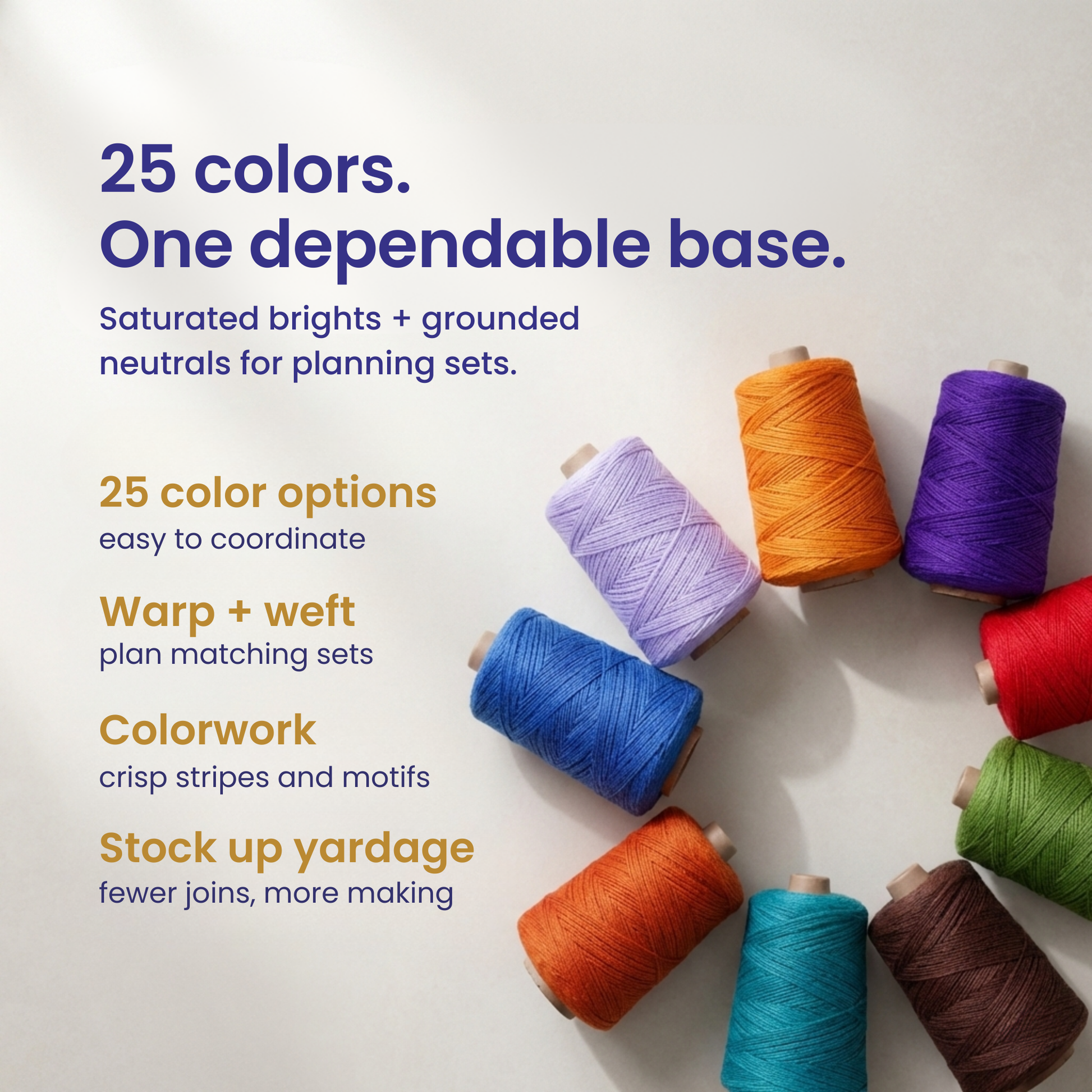 Revolution Fibers Heritage Yarn Worsted 1 lb Weaving Cones | 80% Superwash Merino Wool and 20% Nylon Blend - Prismatic Fiber Arts