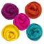 Retro Pop Carded Corriedale Wool Sliver Variety Pack - Prismatic Fiber Arts