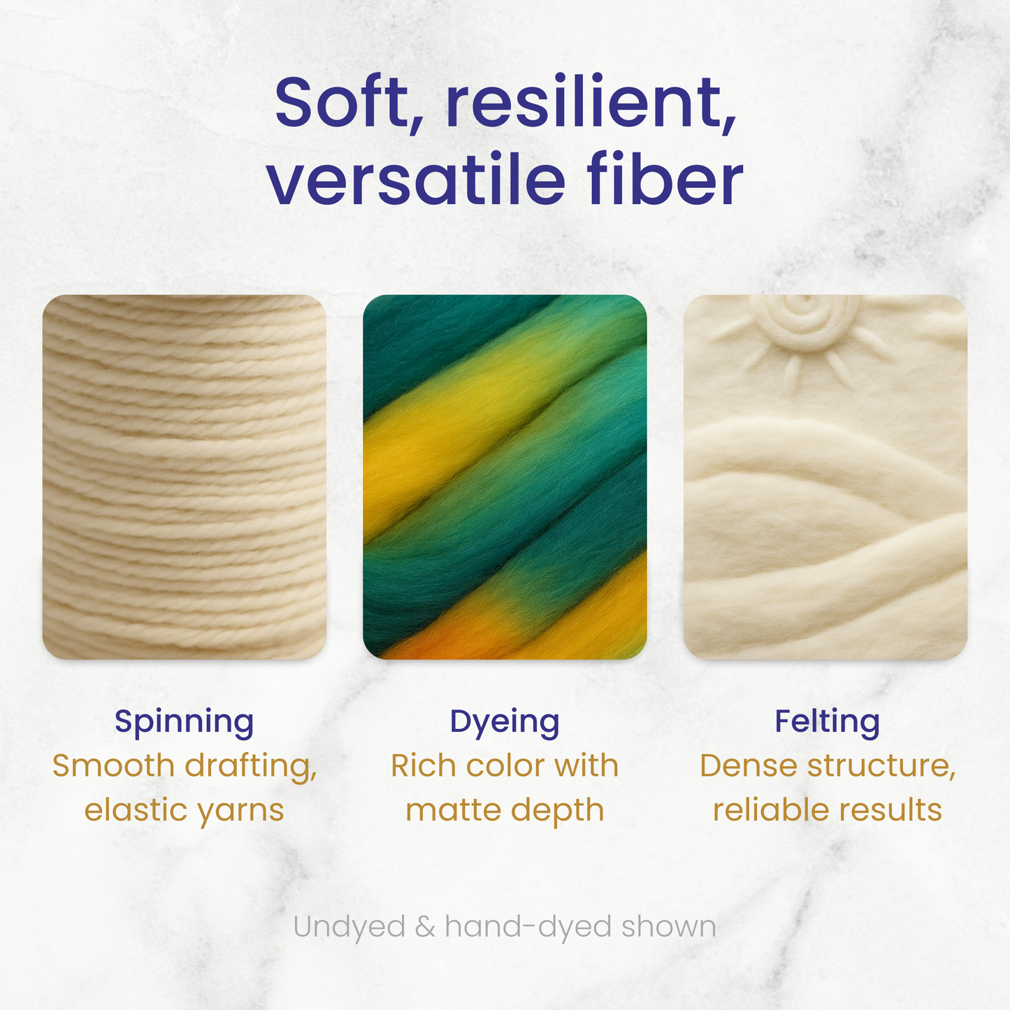 Targhee Wool Top - Prismatic Fiber Arts