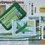 Green Airplane Cross Stitch Kit - Prismatic Fiber Arts