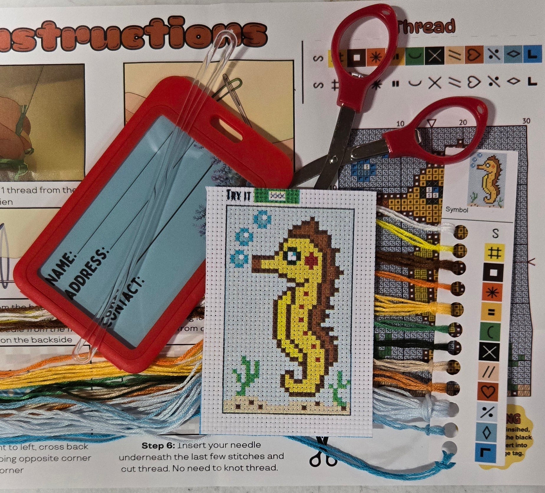 Sawyer the Seahorse - Prismatic Fiber Arts