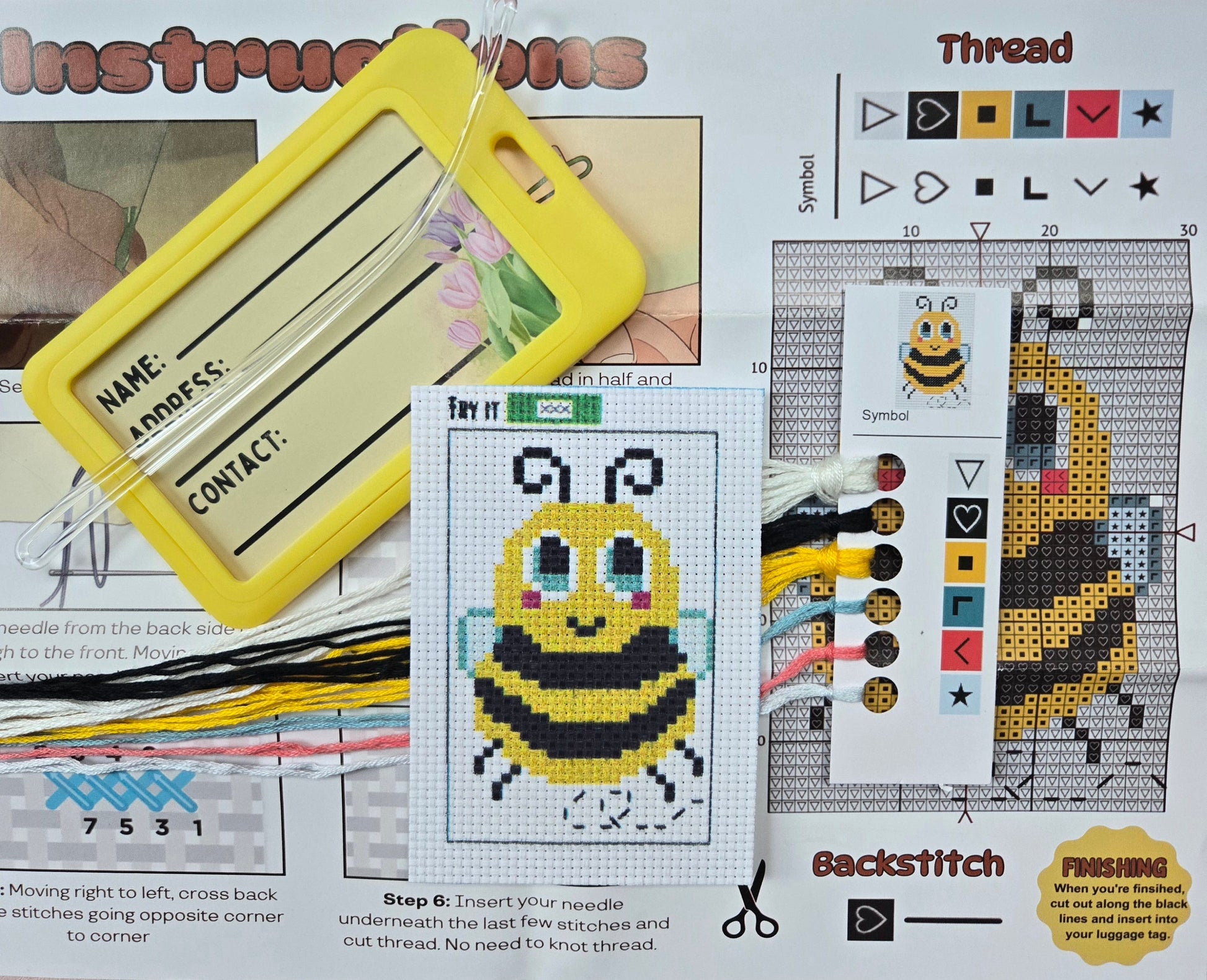 Bernard the Bumblebee - Prismatic Fiber Arts