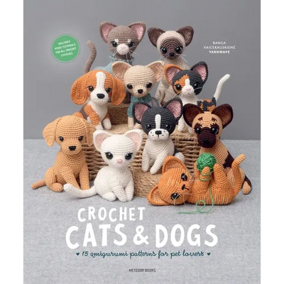 Crochet Cats & Dogs: 15 Amigurumi Patterns for Pet Lovers - Paperback - Prismatic Fiber Arts