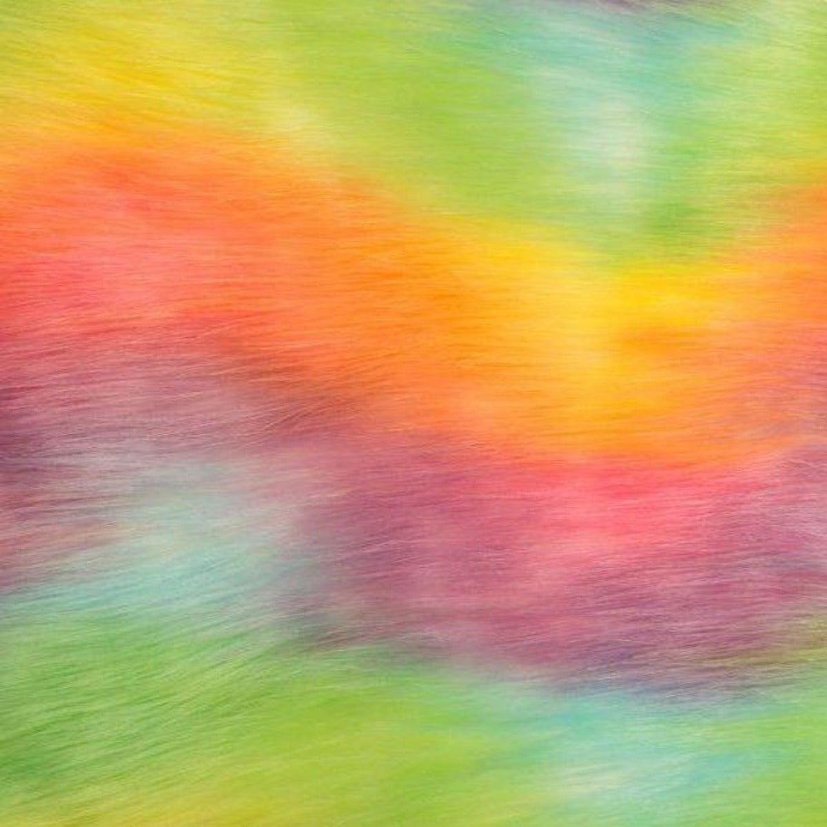 Waves Multicolor Faux Fur Fabric - Prismatic Fiber Arts
