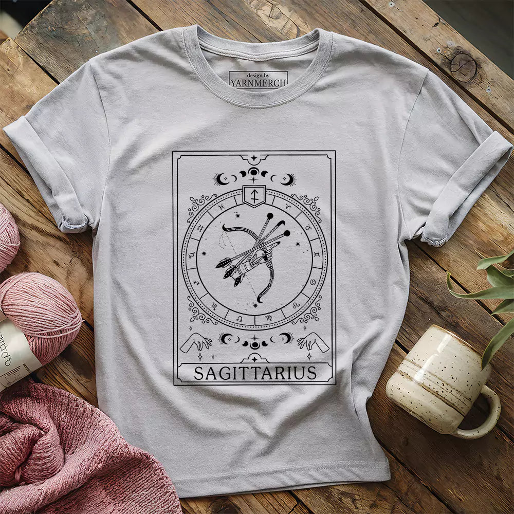 Sagittarius Yarn Tarot T-shirt - Prismatic Fiber Arts