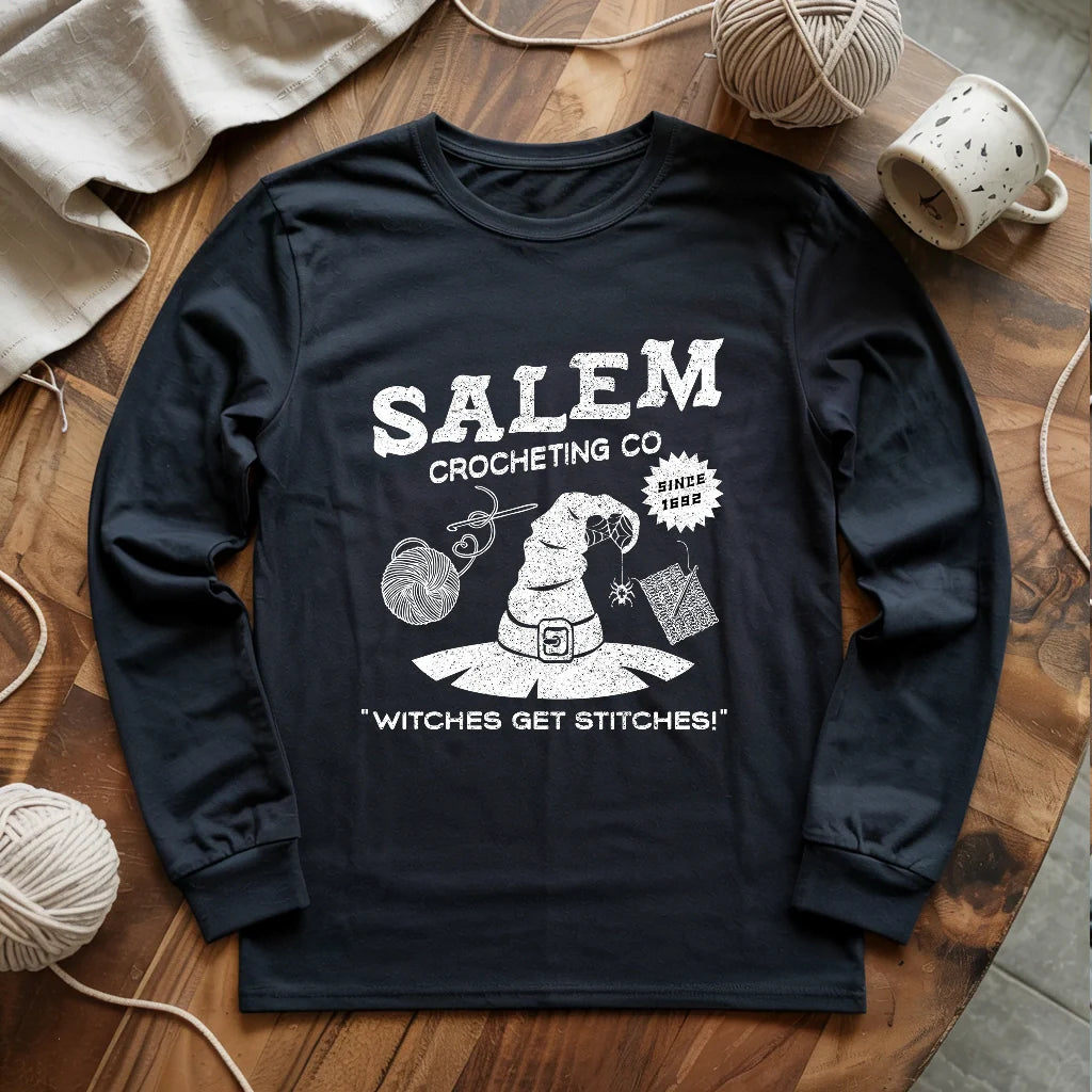 Salem Crocheting Long Sleeve T-shirt - Prismatic Fiber Arts
