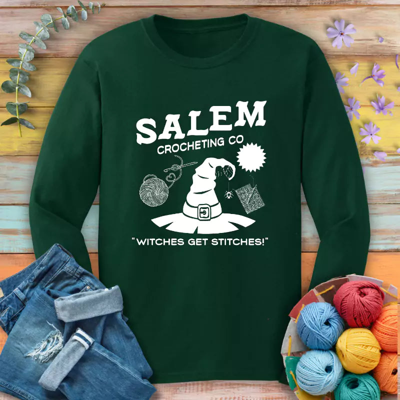 Salem Crocheting Long Sleeve T-shirt - Prismatic Fiber Arts